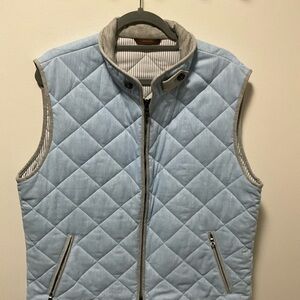 Brooks Brothers Light Blue Quilted Vest